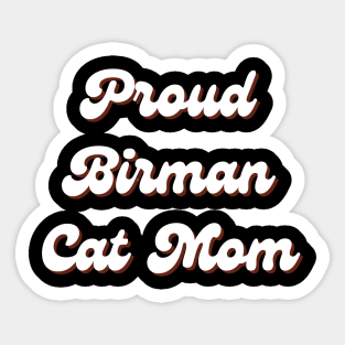 Birman Cat Sticker